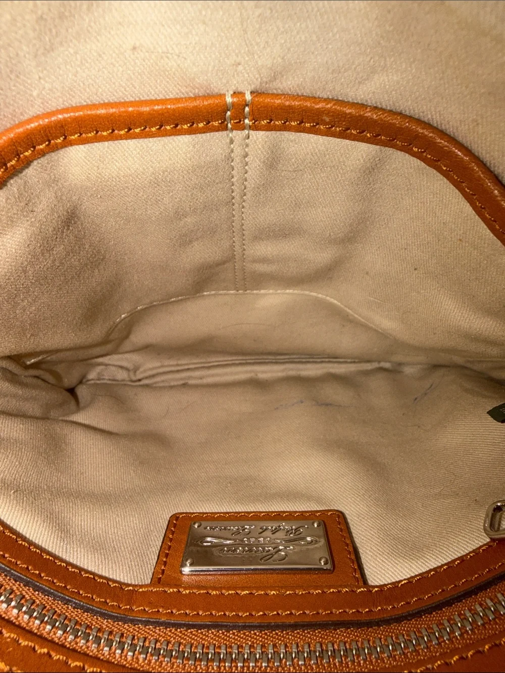 Lauren Ralph Lauren Small Red Crossbody Nylon Bag with Leather Trim